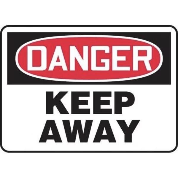 Accuform OSHA DANGER Safety Sign KEEP AWAY SHMADM144XT SHMADM144XT - main